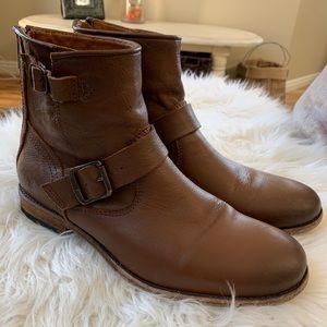 Frye leather booties